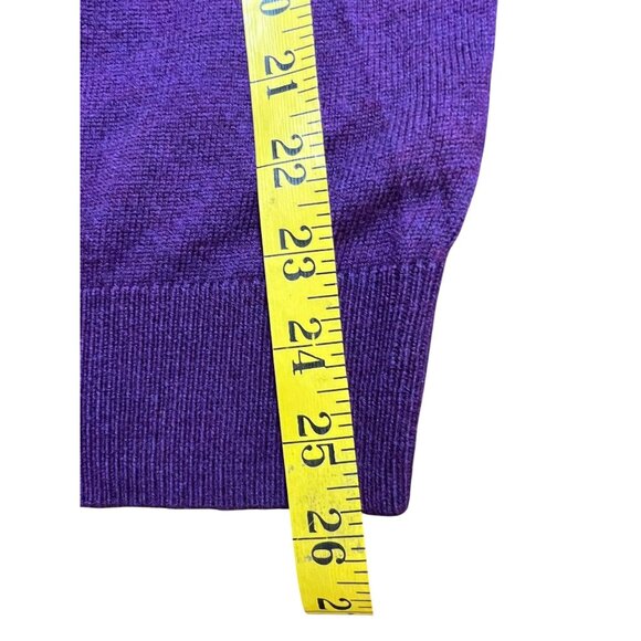 Turnbury Purple Merino Wool Baselayer Sweater Lagom Preppy Classic Men's Large - Picture 8 of 9